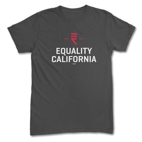 Equality California Logo Tee - Asphalt